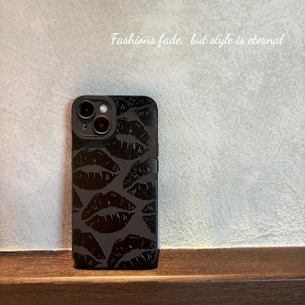 for iPhone 16 Pro Max Deksel 6.9 Tommer 2024, Estetisk Hjerteprint iPhone 16 Pro Max Deksel for Kvinner Jenter Menn, Silikon Beskyttende Telefondeksel for iPhon Lips iPhone 11 Pro