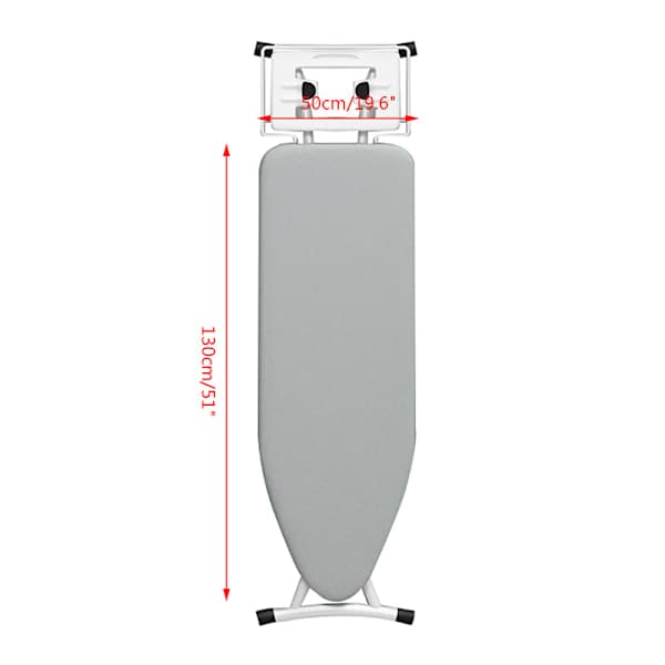 Polyester Ironing Board Cover High Temperature Resistant Double Layer Ironing Board Cover Grey 130*50cm