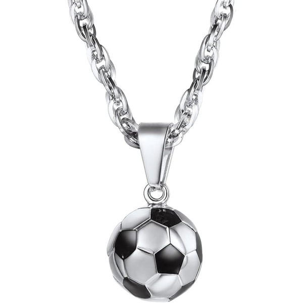 3D fotbollsfotbollshalsband Lucky Charm Hänge & Kedja Unisex smycken Herr Dam Sport Smycken Present