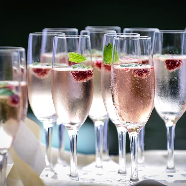 Flaskekøler Rustfrit Stål Dobbeltvægget Stærk Isolering Champagnekøler og Vinkøler Flasker Ø 10 cm Sølv