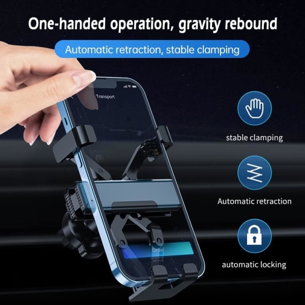 Biltelefonhållare Stativ GPS Mobiltelefon Support Portabelt fäste för iPhone Xiaomi Huawei Samsung Telefonhållare i bilen
