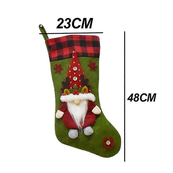 Julestrømper 3D Julestrømper Til Pejs Ophængning Julepynt