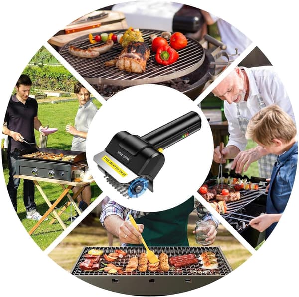 Electric Grill Brush, Automatic Grill Brush, USB Rechargeable Wire Brushes High Torque Grill Brushes, Powerful Cleaning Brushes for