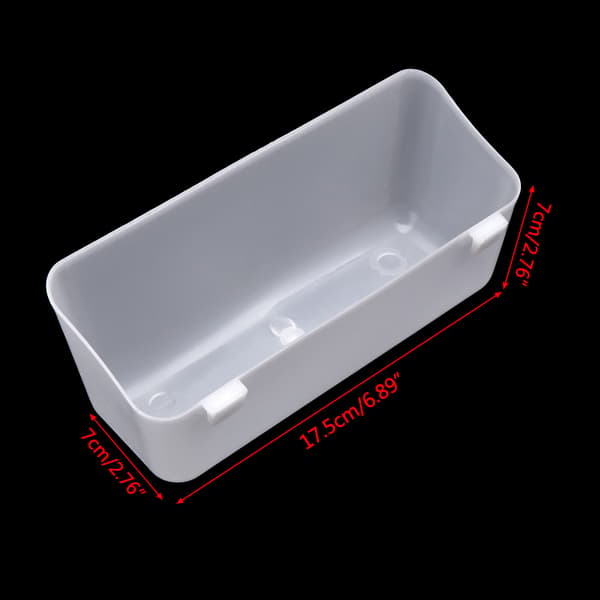5-pack Bird Feeder Plastic Cups Parrot Food Water Bowl Cage Coop Cup