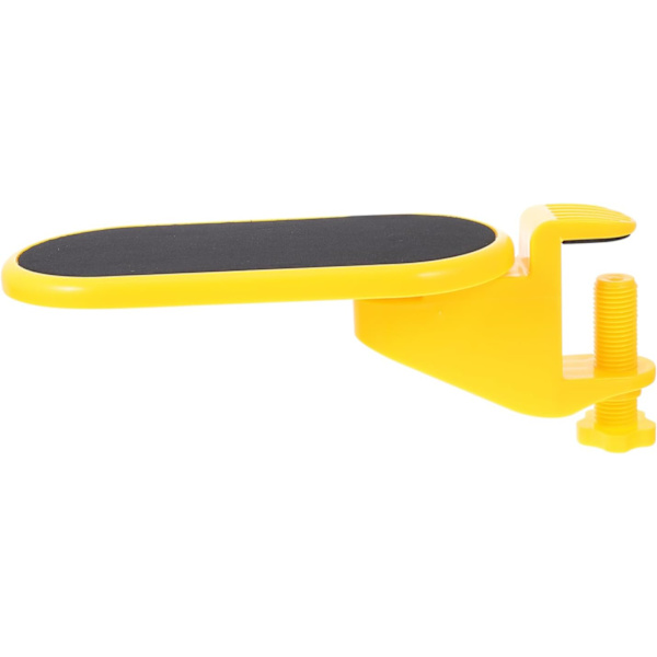 1 st Armstöd Fäste Roterande Stativ Laptop handledsstöd handledsstöd Justerbar Klämma Roterande Tangentbord handledsstöd Stödplatta Tangentbordsplatta Gul
