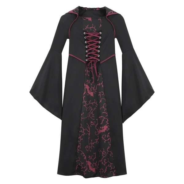 Jentekostyme for Halloween - Vampyrkostyme for Jenter Wine red 140cm