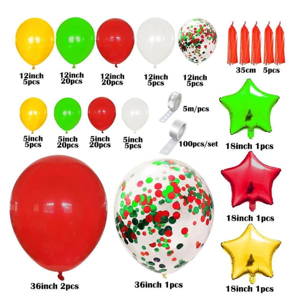 108-delers julefestballongsett