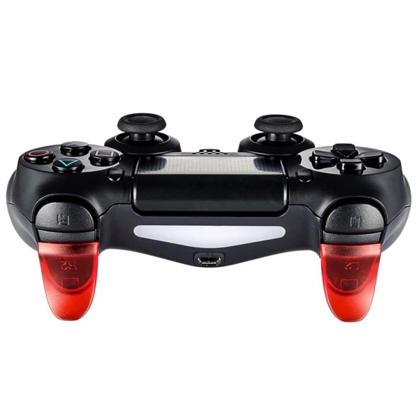 För PS4 Triggers L2 R2 Knappar Knappar Axelknappar Kit Tillbehör Reservdelar Kit-röd