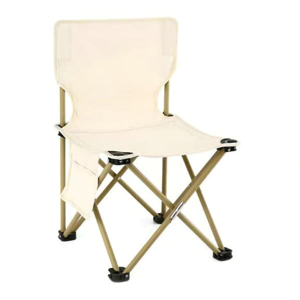 Bærbar foldestol med bæretaske, foldestol med åndbart net til camping og udendørs afslapning, foldbar robust ramme med side i