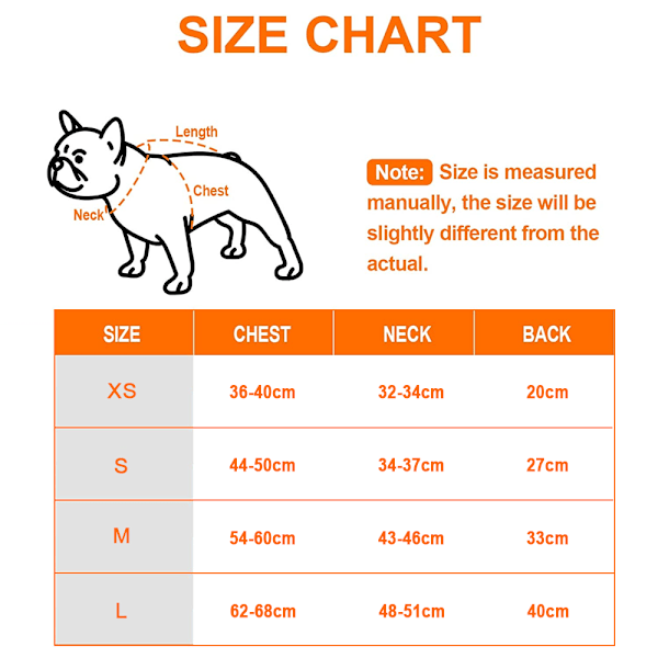 Hunde redningsvest - Redningsvest med justerbart belte, kjæledyr svømme hai jakke for korthårede hunder - Oransje L