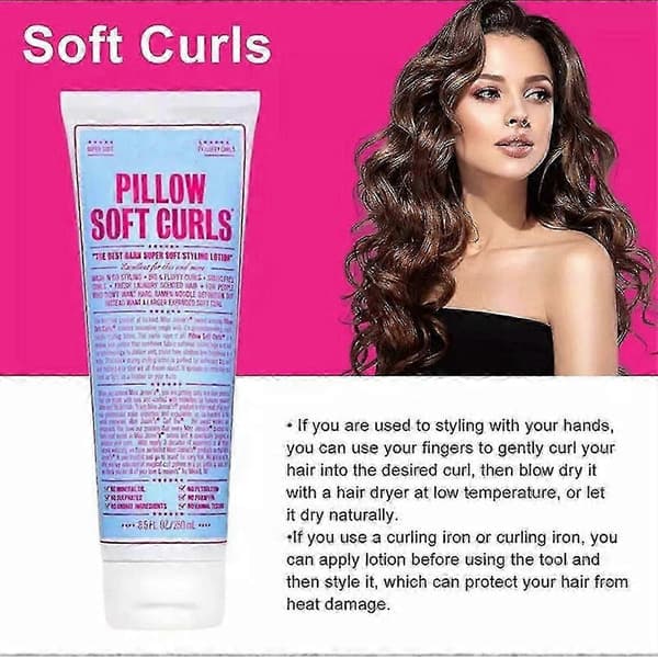 Smoothing Curl Lotion, Styling Moisturizing Curl Cream for Women 2PCS