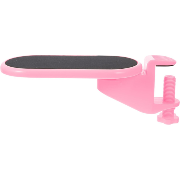 1 st Armstöd Fäste Roterande Stativ Laptop handledsstöd handledsstöd Justerbar Klämma Roterande Tangentbord handledsstöd Stödplatta Tangentbordsplatta Rosa