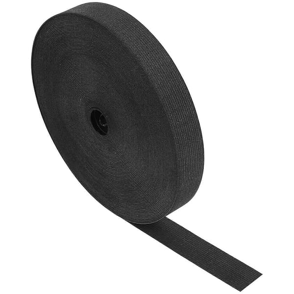 Strikkede elastikbånd til husholdnings-DIY-tøjsyaktiviteter sort 2000X2.5cm 1 rulle 2000X2.5cm Black