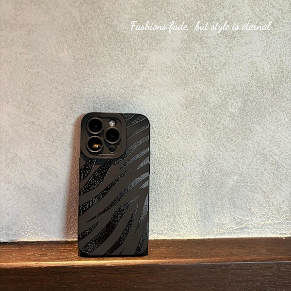 iPhone 16 Pro Max Skal 6,9 tum 2024, Estetisk Hjärtan Print iPhone 16 Pro Max Skal för Kvinnor Flickor Män, Silikon Skyddande Telefonfodral för iPhone Zebra Stripe iPhone 15 Pro Max