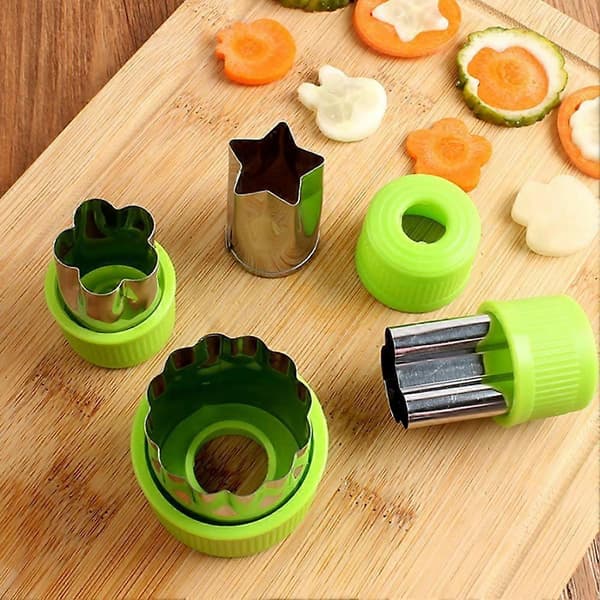 12 st formstål frukt grönsak mini kakform barnset form R9V5U:K