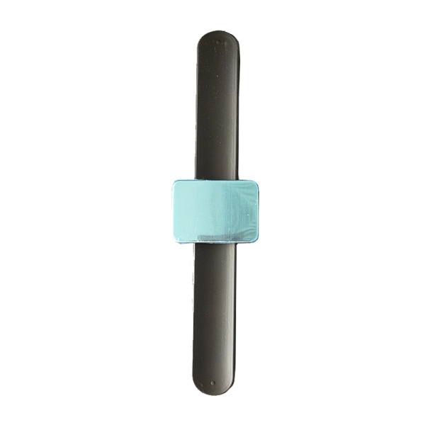 Magnetisk silikonearmbånd til at holde metalhårnåle og clips inden for rækkevidde. Sort