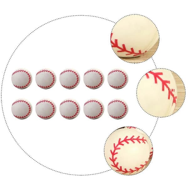 Hoppebolde Baseball Mønster Hoppebolde til Børn 20 Stk Røde Gummilegetøj