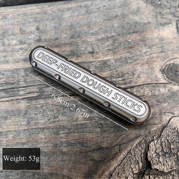 EDC Fidget Sliders Fidget Legetøj Stresslindring til Voksne Metal Push Pull Rotation ADHD Afslappet Fidget Legetøj Haptisk Mønt Silver