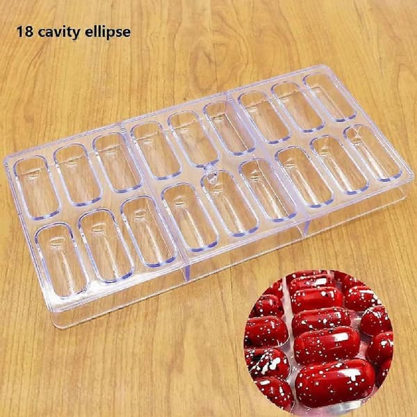 Pilleforme Kapselform Ovale Chokoladeforme Til DIY Pillefremstilling T5A6