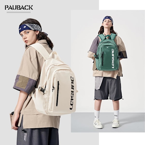 Skolryggsäck, Reseryggsäck för Kvinnor Män Tonåringar, Fashion Ryggsäck Bookbag, Vattentät Ryggsäck Reseryggsäck för Gymnasie- och Högskolestudenter