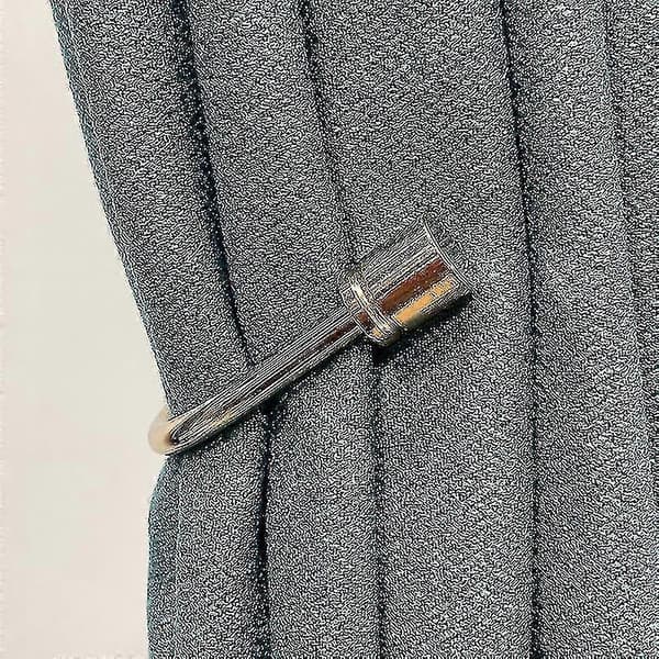 2 stk U-formede veggmonterte gardinholdere med dusk