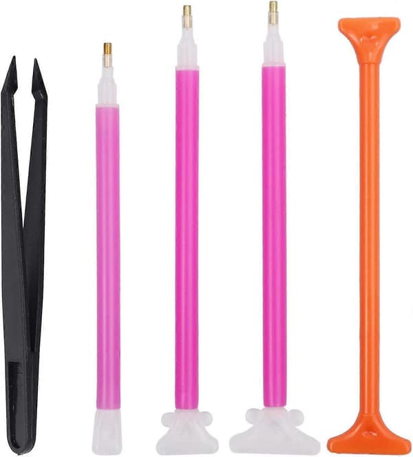 22PCS Diamantmaleri Kit Diamantbroderi Værktøj, Diamantmaleri Tilbehør Kit