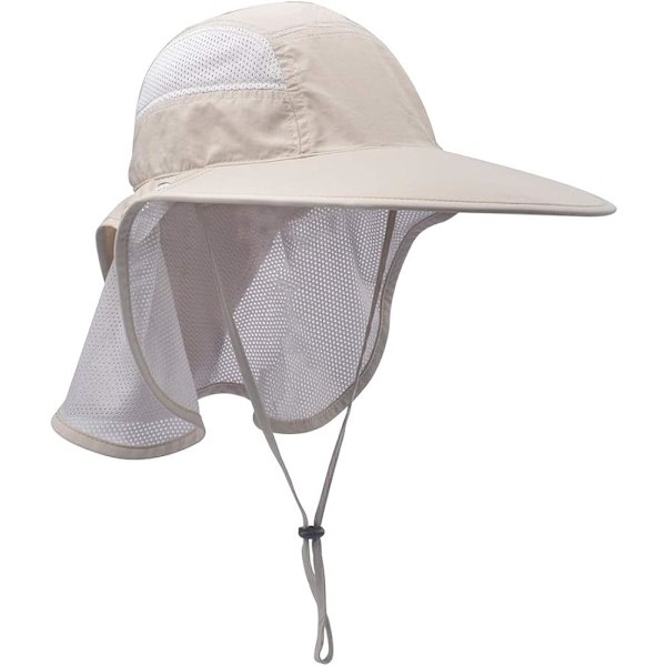 Unisex-aurinkosuojat ulkoiluun, UV-suojattu, niskaläpällä