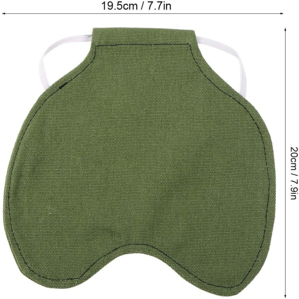 Fjäder Skyddsfästare Bakvingeskydd Högkvalitativt Tyg Höna Kyckling Sadel Förkläde Dubbel Jacka Khaki