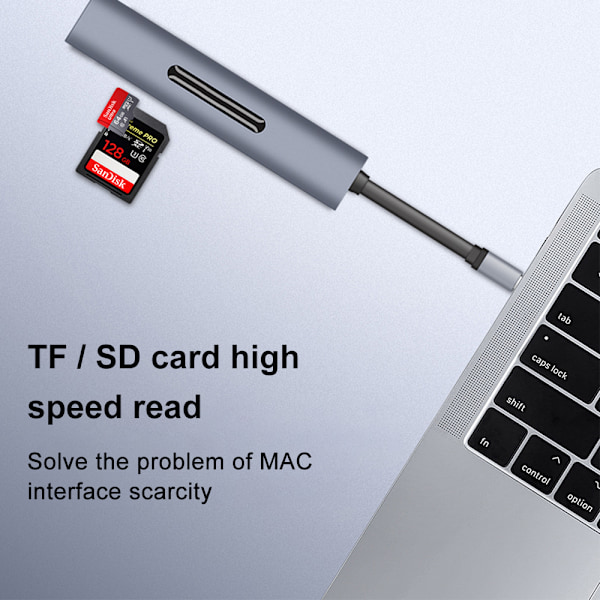 9-in-1 Type-C-keskitin, moniporttisovitin, jossa 4K HDMI, VGA, Type C PD, MacBook Ethernet-tuella