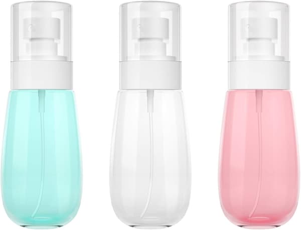 Pienet suihkepullot 100 ml, 3 kpl hienojakoinen sumutinpullo matkustamiseen 100ml