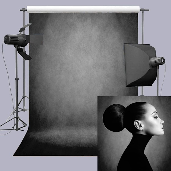 Retro Abstrakt Grå Portrett Fotografi Bakgrunner Profesjonell Fotografering Fotostudio Rekvisitter Bakgrunn (5x7FT)