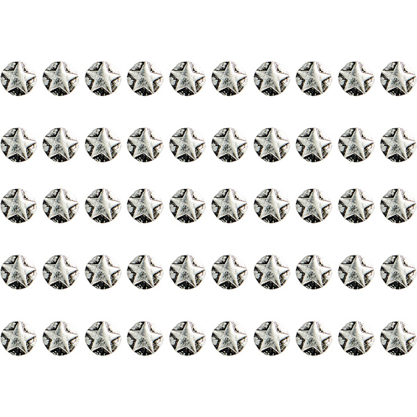 50PCS Nail Art Tilbehør Punk Metall Vintage Nagler-B2040 Sminke
