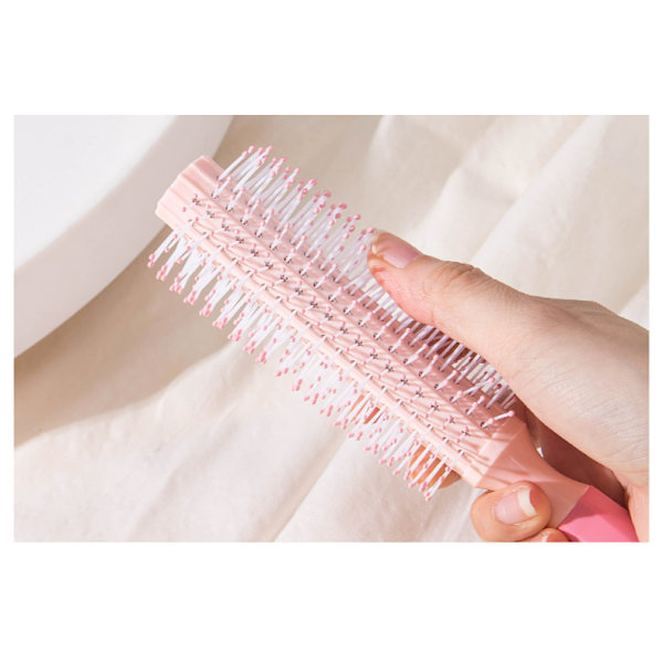 Pink kanin-firedelt tegneserie spejl kam sæt, husholdning damer bærbare massage luftpude kam blød sød langt hår fluffy form.