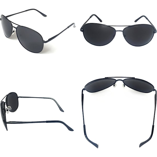 Premium Militära Aviator Solglasögon, Polariserad, 100% UV-skydd
