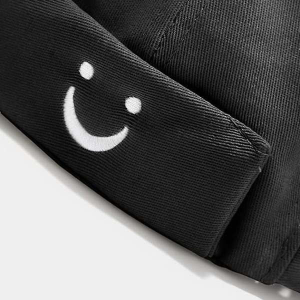 Herre- og damehatt Cap Brimless Hatter Beanie Skull Cap Worker Sailor Cap Rolled Cuff Retro Justerbar（Svart）