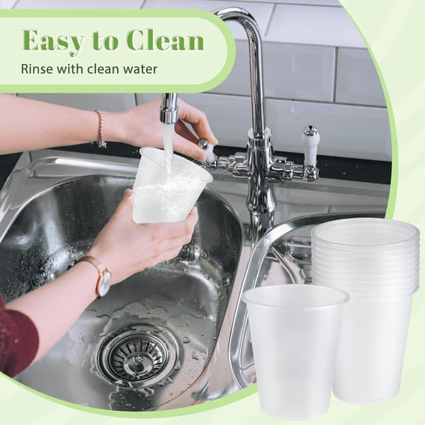 100 stk. plastkopper, 360 ml festkopper, matte harde plastkopper, gjenbrukbare kopper, drikkefester, bursdag, bryllup, jul