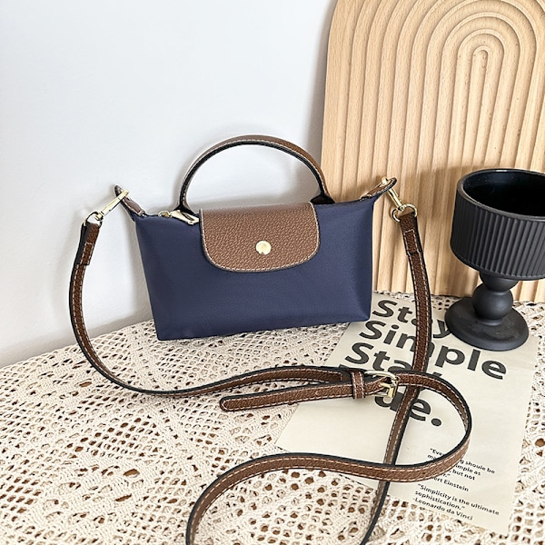 Dammode Colorblock Mini Axelväska, Enfärgad Fyrkantig Plånbok Med Justerbar Rem, Elegant Handväska Dark blue