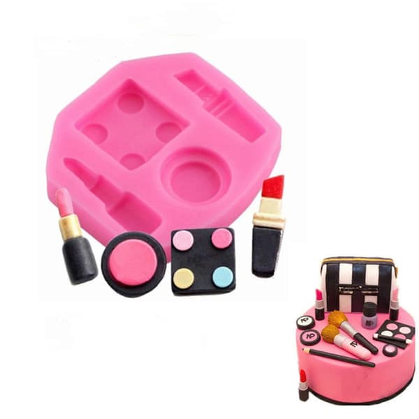 3D Læbestift og Makeupværktøj Silikoneforme Kageform Sukkerler Sæbe Makeup Chokoladeform DIY Dekorationsværktøj 3