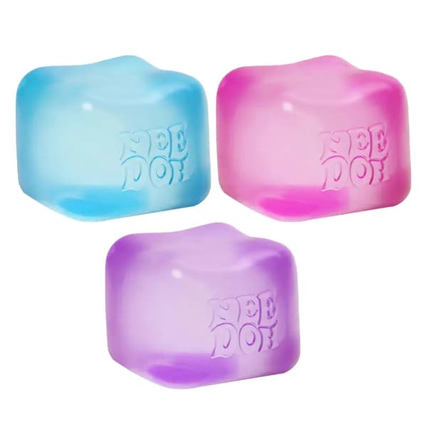 Needoh Nice Cube Stressipallo & Aistilelu Blue