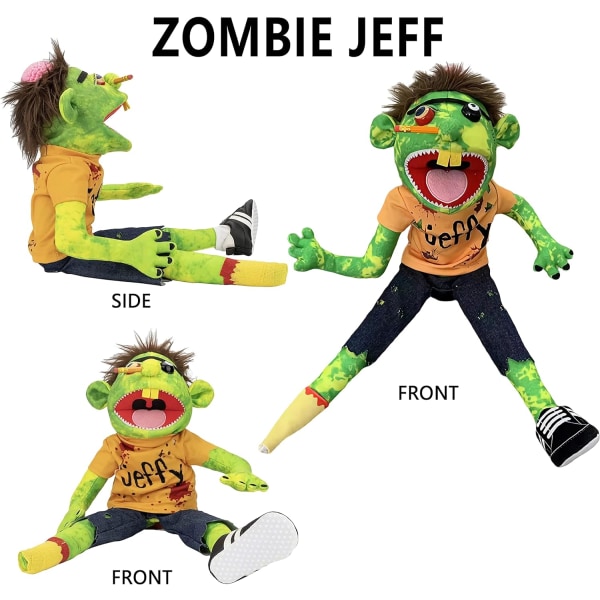 24-tums lång Jeffys syster Feebee Puppet Plushie Toy med fungerande mun - Rolig Puppet's Toy för idealisk present till barn