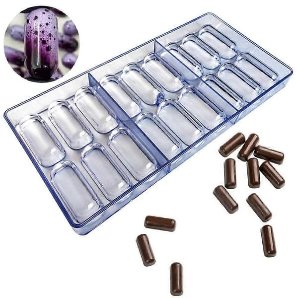 Pilleforme Kapselform Ovale Chokoladeforme Til DIY Pillefremstilling T5A6