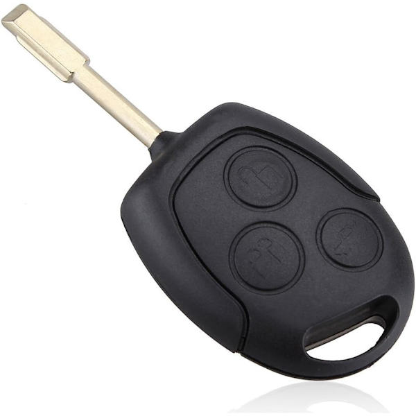 ePathChina 433 Mhz 3-knapps fjärrkontrollnyckel med 60-chip Passar för Ford Mondeo/Fiesta/Focus/KA/Transit/K2 2002-2012 433Mhz with 4D63 chip