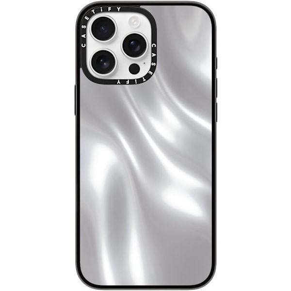 Kompakt iPhone 16 Pro Max-fodral [Lättviktigt / 4 fot 2X Militärklass Fallskydd / Smalt] - Körsbär - Klar Svart Soft Metal iPhone 16 Pro Max