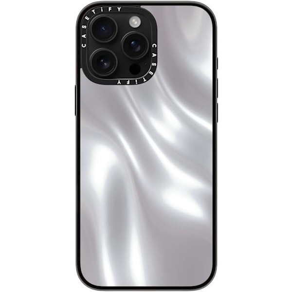 Kompakt iPhone 16 Pro Max-fodral [Lättviktigt / 4 fot 2X Militärklass Fallskydd / Smalt] - Körsbär - Klar Svart Soft Metal iPhone 16 Pro Max