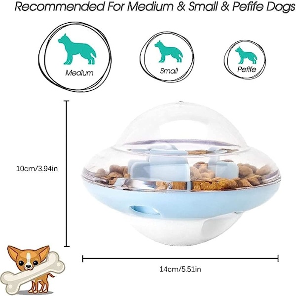 Koiran lelu Iq Treat Ball Smarter Pet Toys Ball Dispenser kissoille Pallojen koulutuspallojen lemmikkitarvikkeet/a
