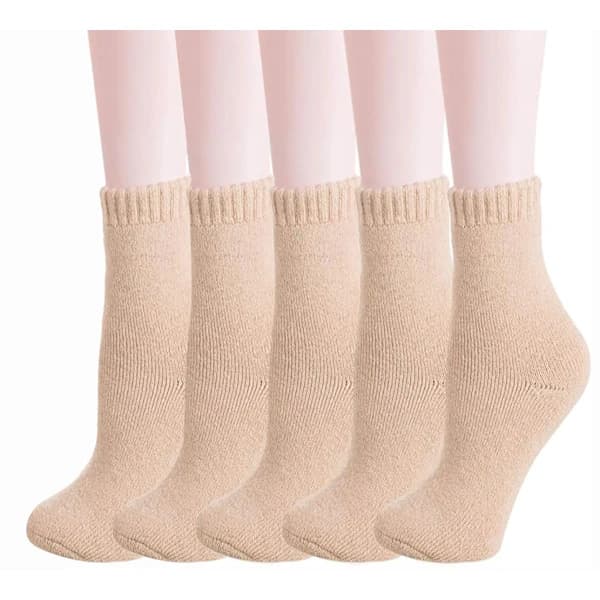 Super Thick Wool Socks Women Winter Socks Warm Soft Cozy Women's Socks Functional Socks 5 Pairs