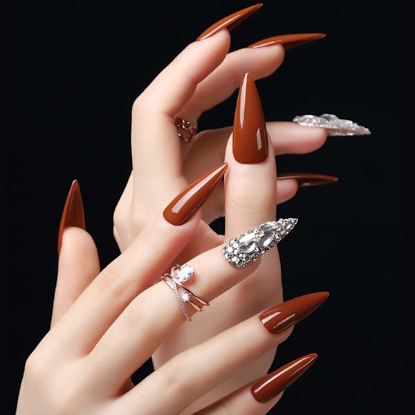 Sömlös nagelkonstfilm transparent färg (vattendroppe nagel) smink