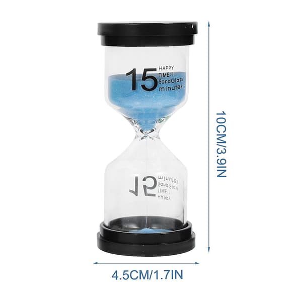 6 stk. timer for barn, kjøkkentimer, mini sandtimere, sandklokketimer, glassandtimer, klasseromssandtimer