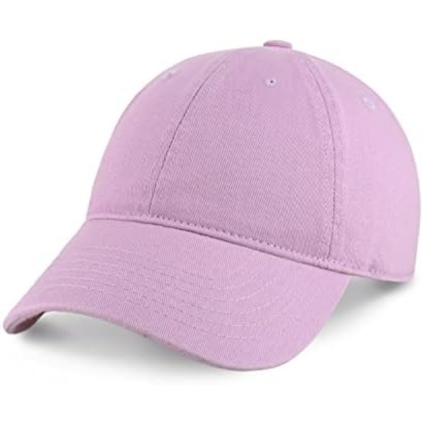 Unisex Bomulds Baseball Cap til Mænd og Kvinder Justerbar Letvægts Polo Style Buet Skygge（Lilla）