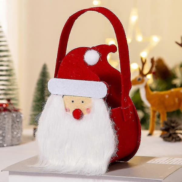 Julgodispåsar 2 st) Presentpåsar, 2 designer Jultomte, Älg Presentpåsar Julfest